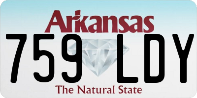 AR license plate 759LDY