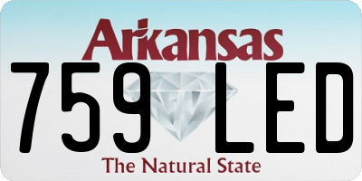 AR license plate 759LED