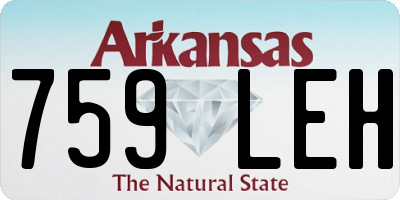 AR license plate 759LEH