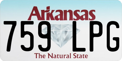 AR license plate 759LPG