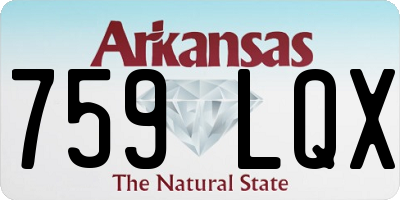 AR license plate 759LQX