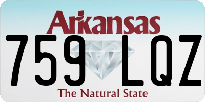 AR license plate 759LQZ