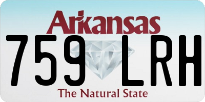 AR license plate 759LRH