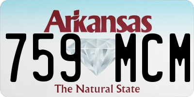 AR license plate 759MCM