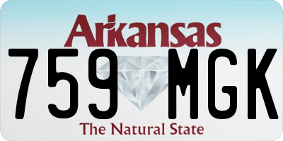 AR license plate 759MGK