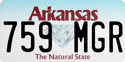 AR license plate 759MGR