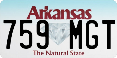 AR license plate 759MGT