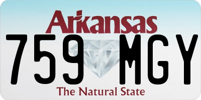 AR license plate 759MGY