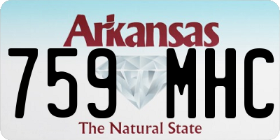 AR license plate 759MHC