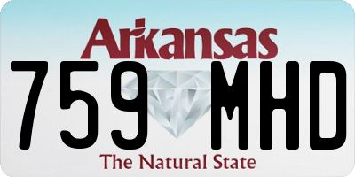 AR license plate 759MHD