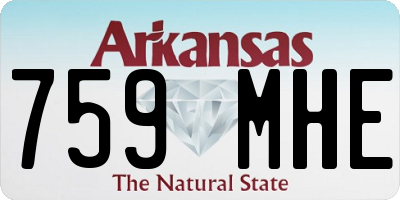 AR license plate 759MHE