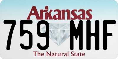 AR license plate 759MHF