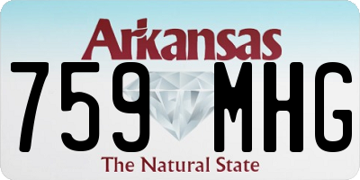 AR license plate 759MHG