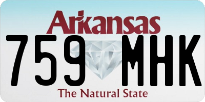 AR license plate 759MHK
