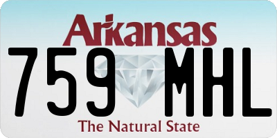 AR license plate 759MHL