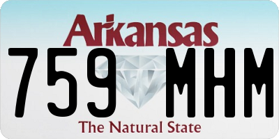 AR license plate 759MHM