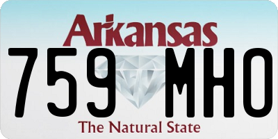 AR license plate 759MHO