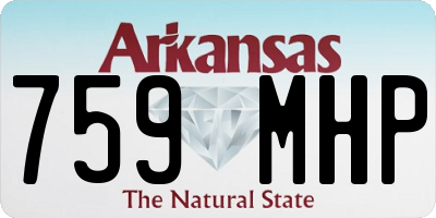 AR license plate 759MHP