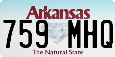 AR license plate 759MHQ
