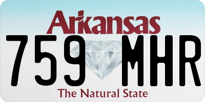 AR license plate 759MHR
