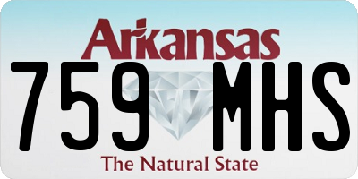 AR license plate 759MHS