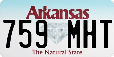 AR license plate 759MHT