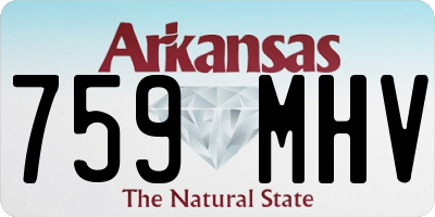 AR license plate 759MHV