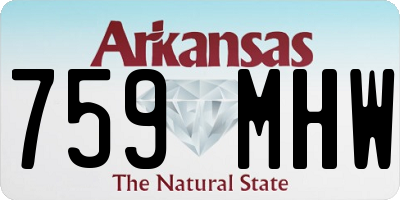 AR license plate 759MHW