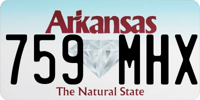 AR license plate 759MHX