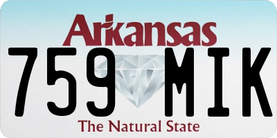 AR license plate 759MIK