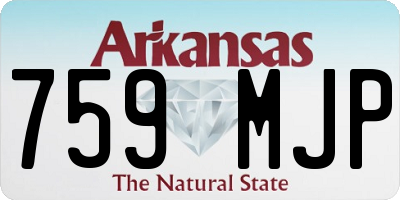 AR license plate 759MJP