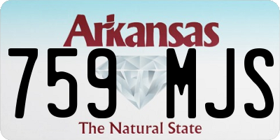 AR license plate 759MJS