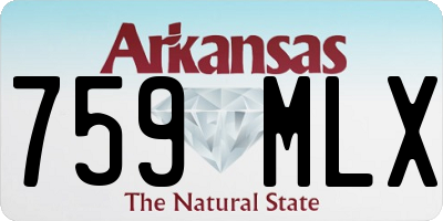 AR license plate 759MLX
