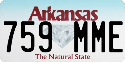 AR license plate 759MME