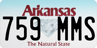 AR license plate 759MMS