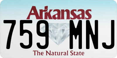 AR license plate 759MNJ