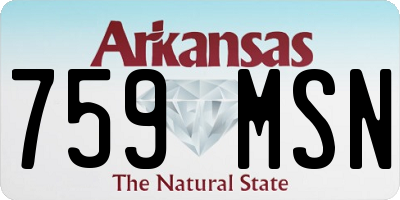 AR license plate 759MSN