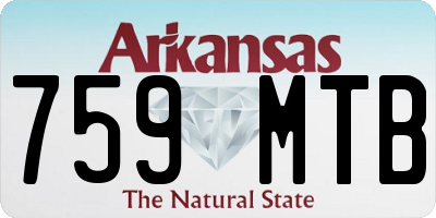 AR license plate 759MTB