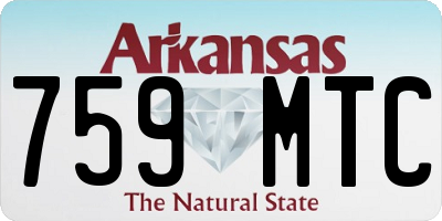 AR license plate 759MTC