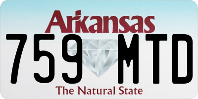 AR license plate 759MTD