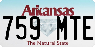 AR license plate 759MTE