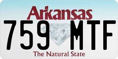 AR license plate 759MTF