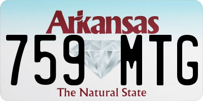 AR license plate 759MTG