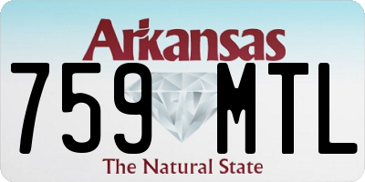 AR license plate 759MTL