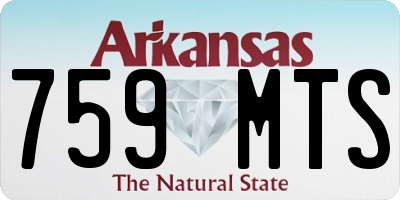 AR license plate 759MTS