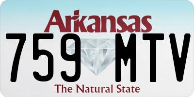 AR license plate 759MTV