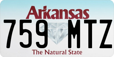 AR license plate 759MTZ