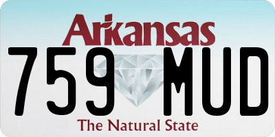 AR license plate 759MUD
