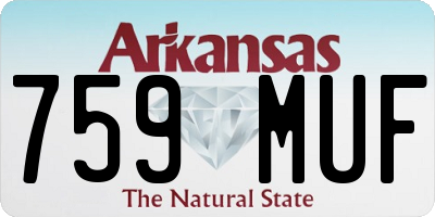 AR license plate 759MUF