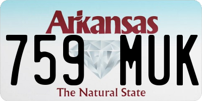 AR license plate 759MUK